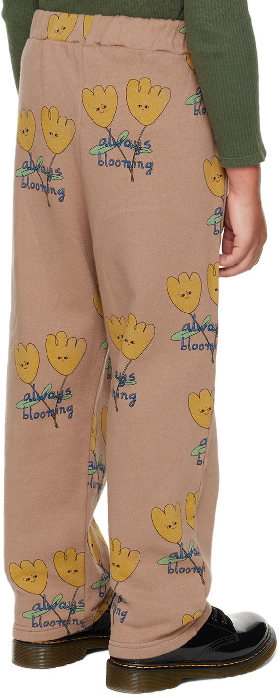 The Campamento Kids Brown Flowers Allover Lounge Pants