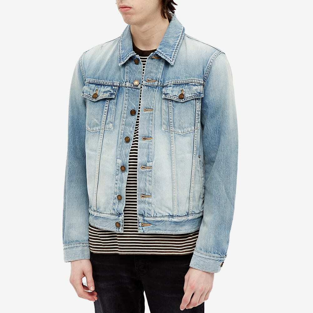 Saint Laurent Men's Classic Denim Jacket in Sky Blue Saint Laurent