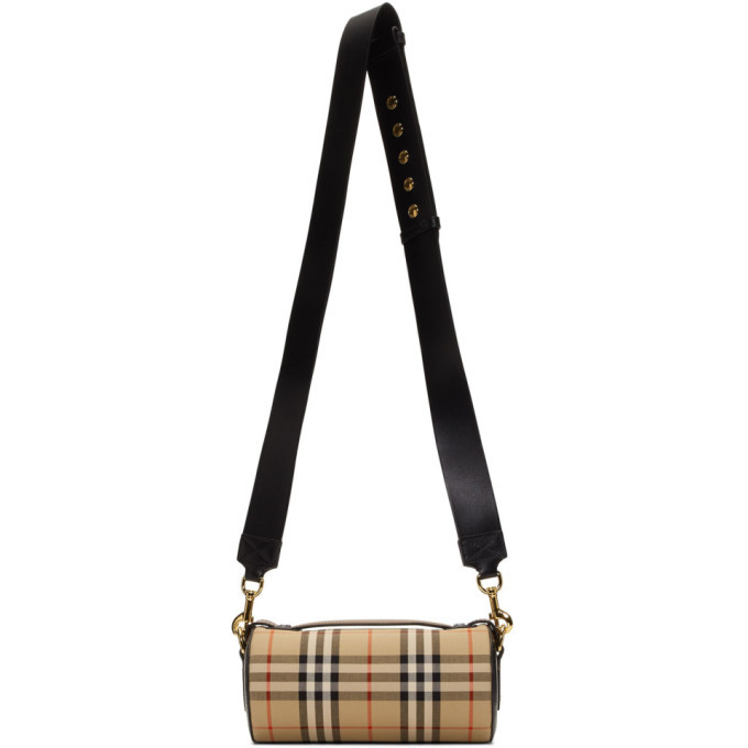 Burberry Beige Vintage Check Barrel Bag Burberry