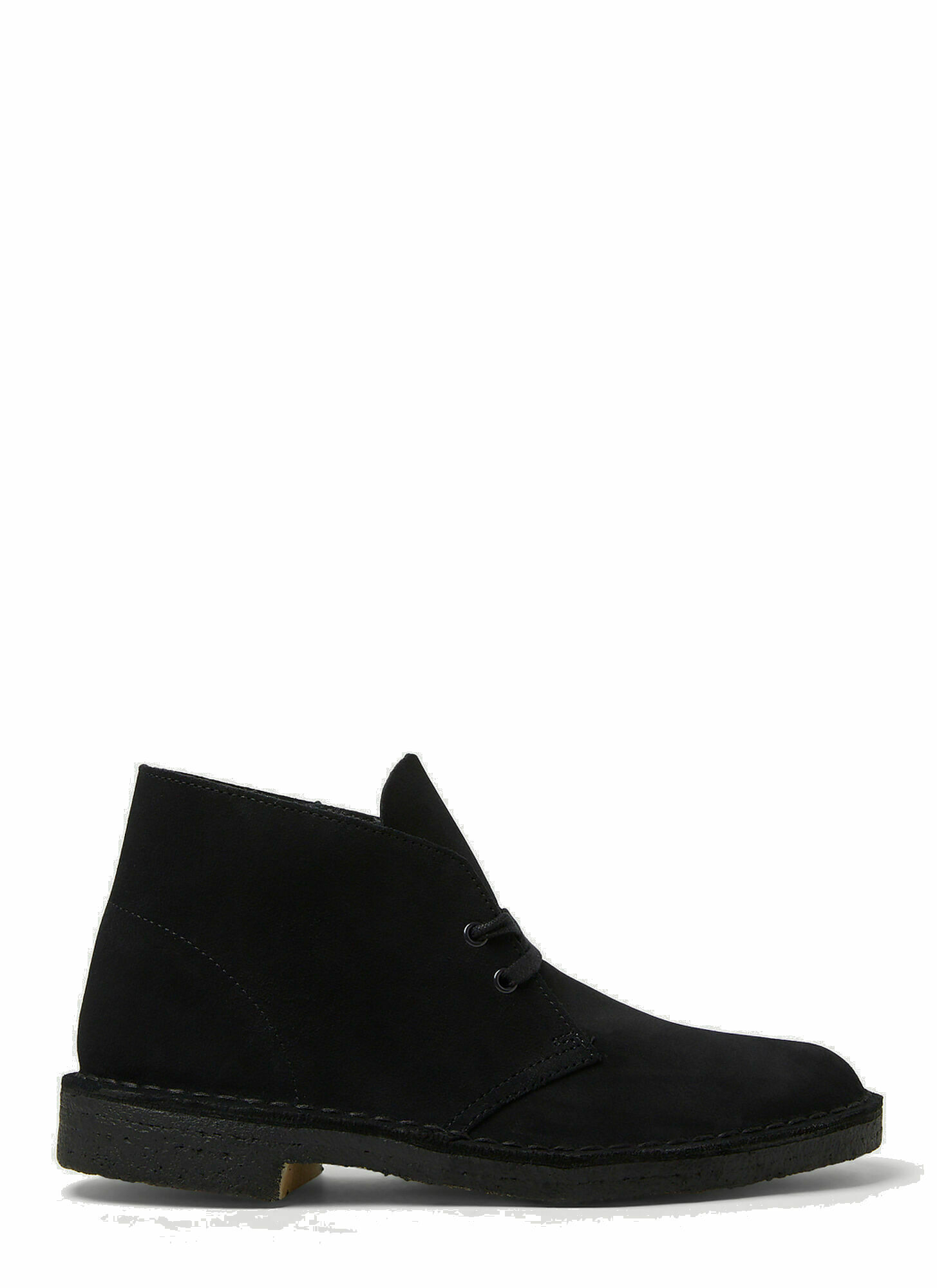 Photo: Low Heel Desert Lace Up Boots in Black