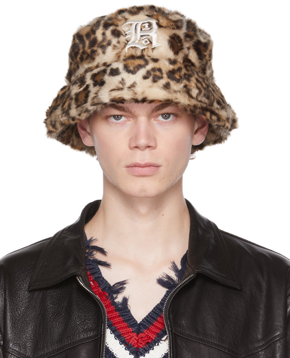 BUCKET HAT IN BEIGE MIX WENGE BROWN LAMB WOOL 431623 main image 0
