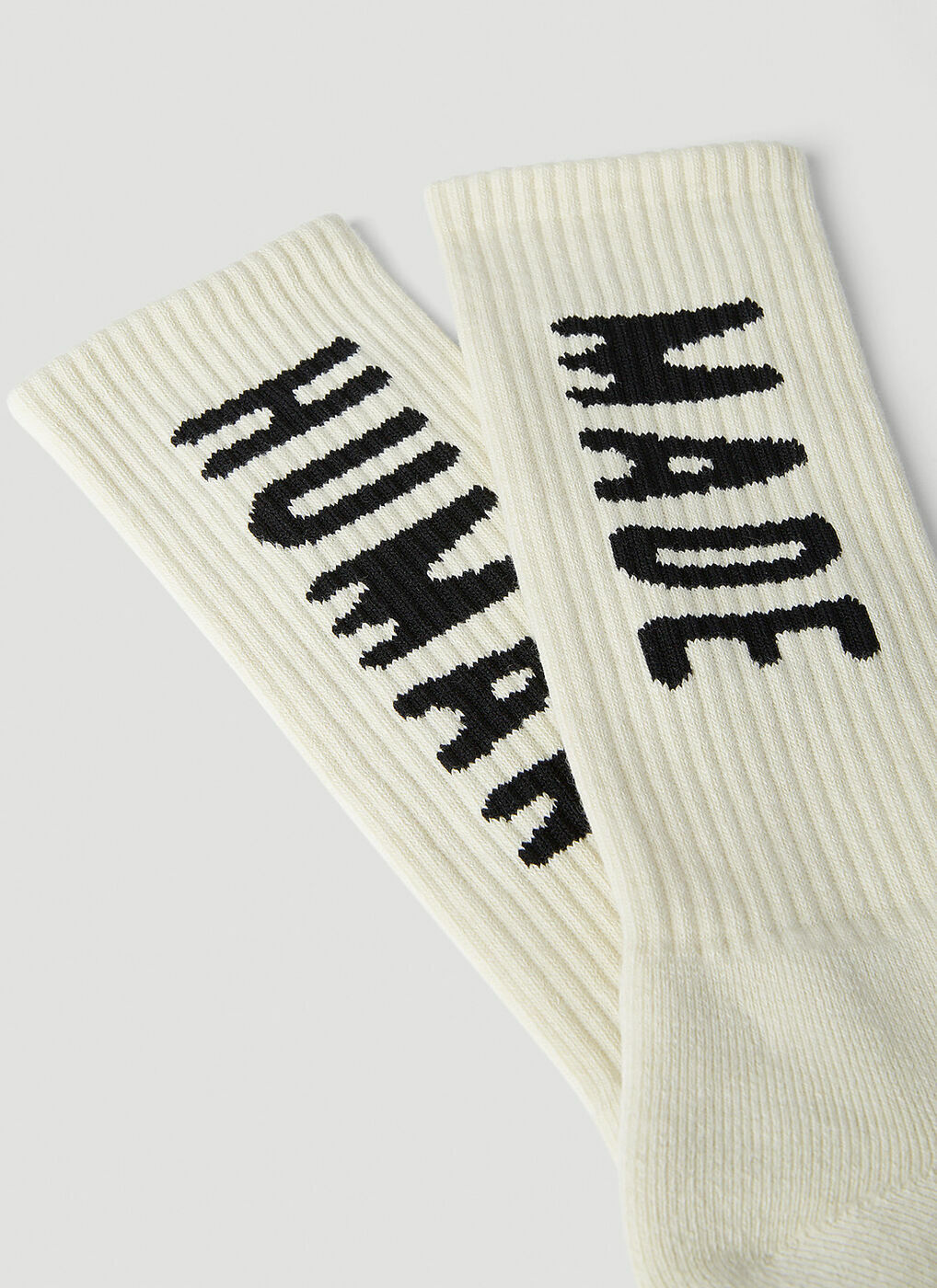 Human Made - Logo Socks in White Human Made
