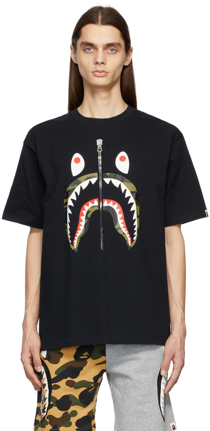 Photo: BAPE Black Camo Shark T-Shirt