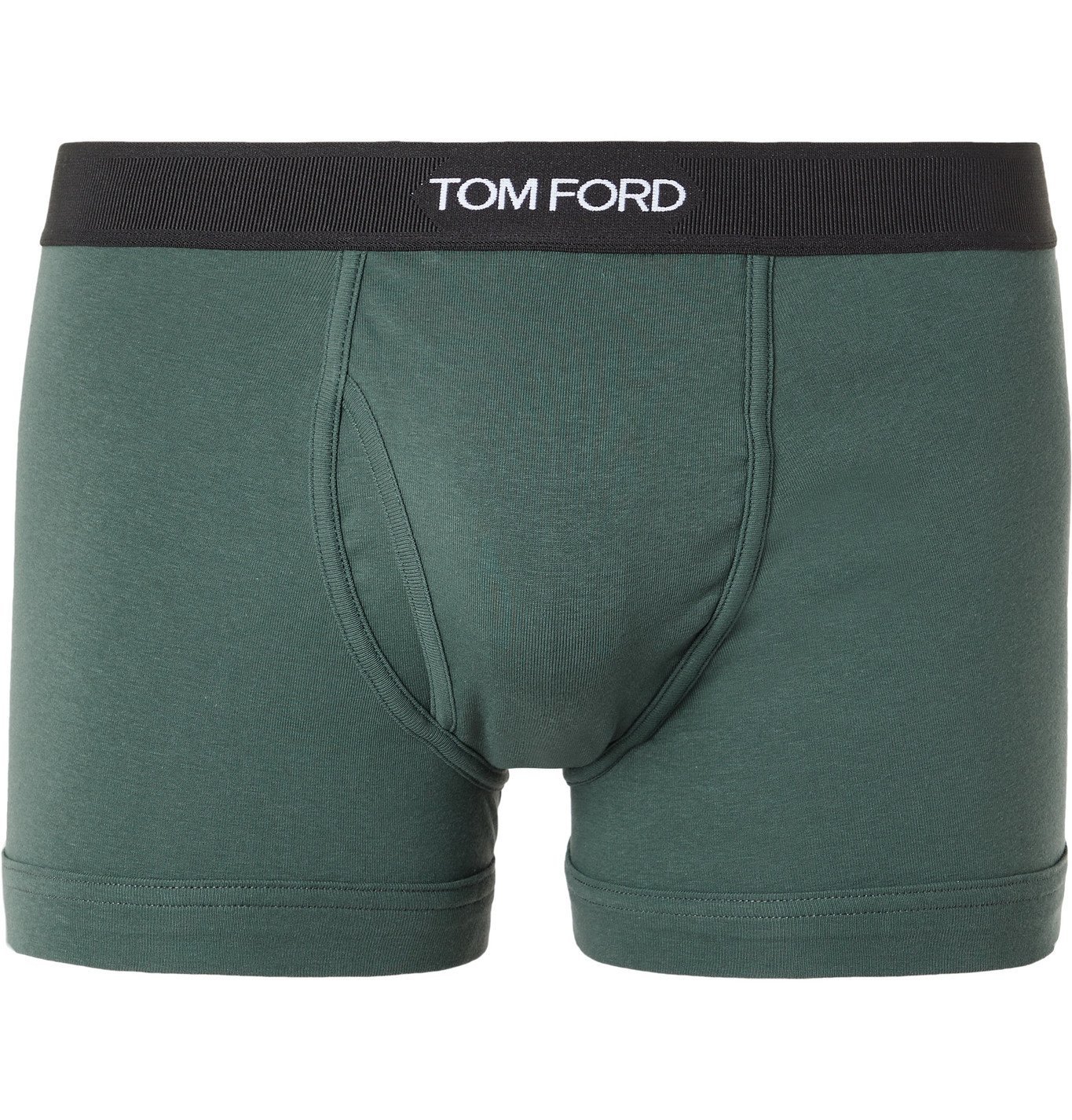 TOM FORD - Stretch-Cotton Jersey Boxer Briefs - Green TOM FORD