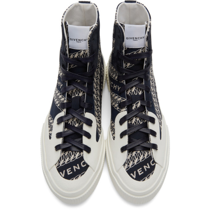 givenchy chain tennis light low sneakers in canvas