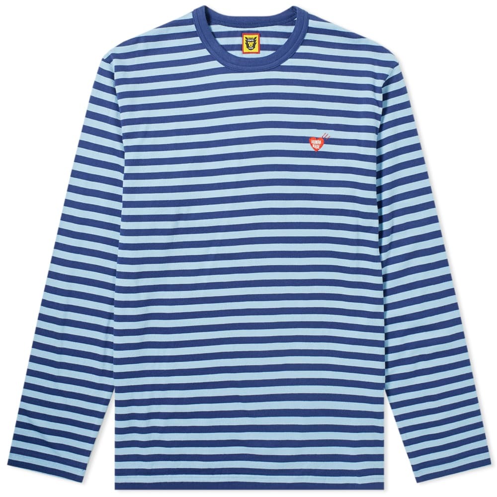 Human Made Long Sleeve Stripe Heart Logo Tee Human Made 3240