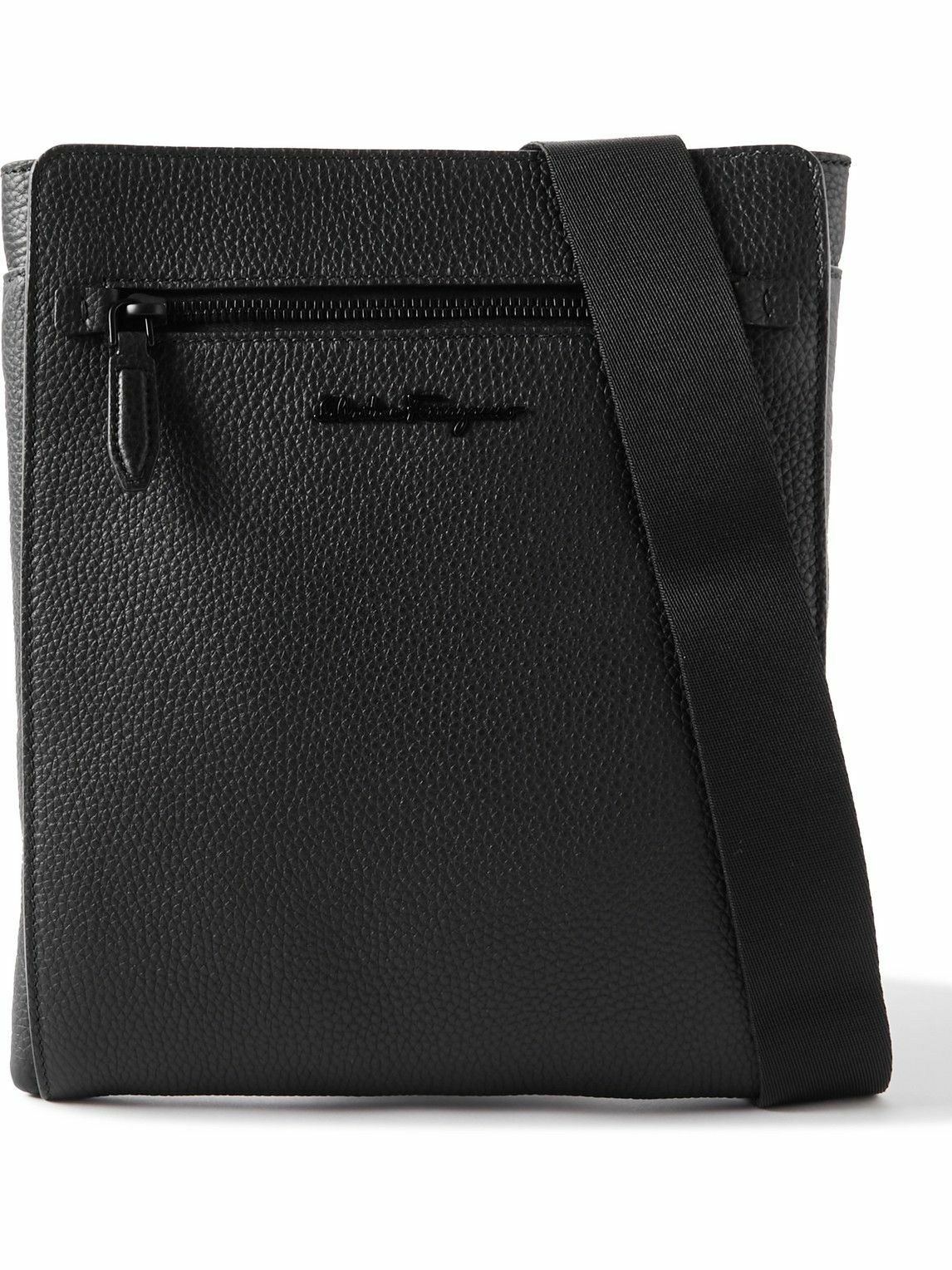 Salvatore Ferragamo FullGrain Leather Messenger Bag Salvatore Ferragamo