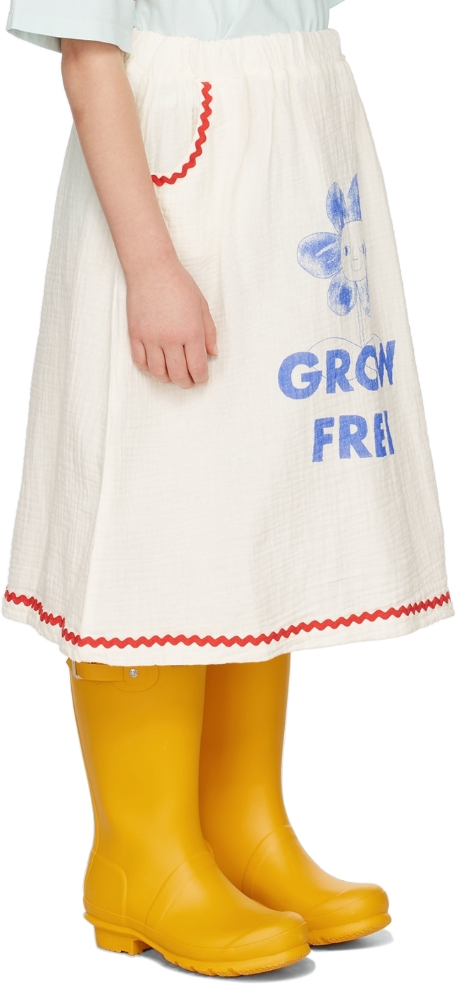 The Campamento Kids Off-White Grow Free Skirt