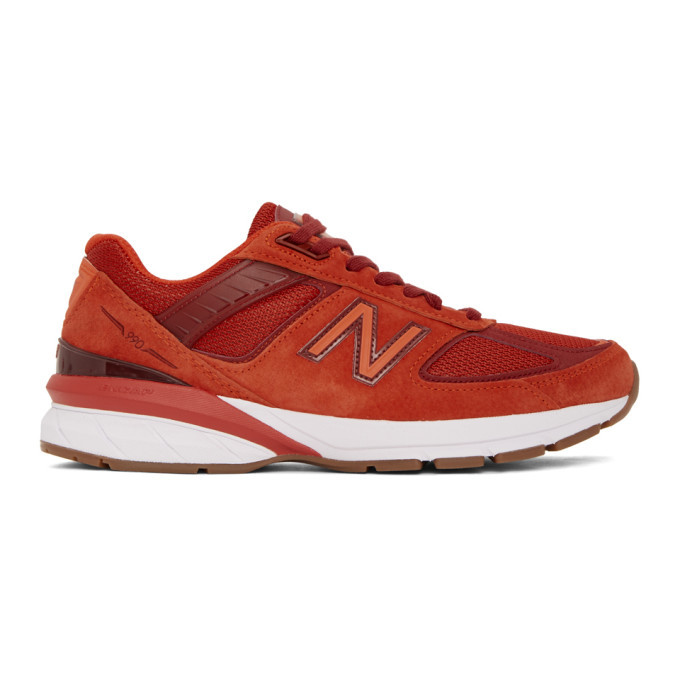 New Balance Red US Made 990v5 Sneakers New Balance