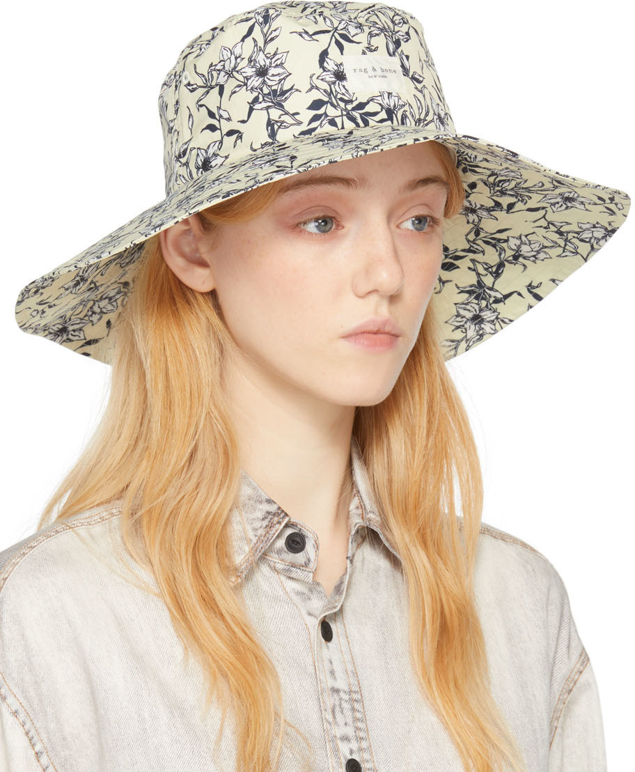 rag & bone Yellow Addison Cruise Beach Hat Rag and Bone