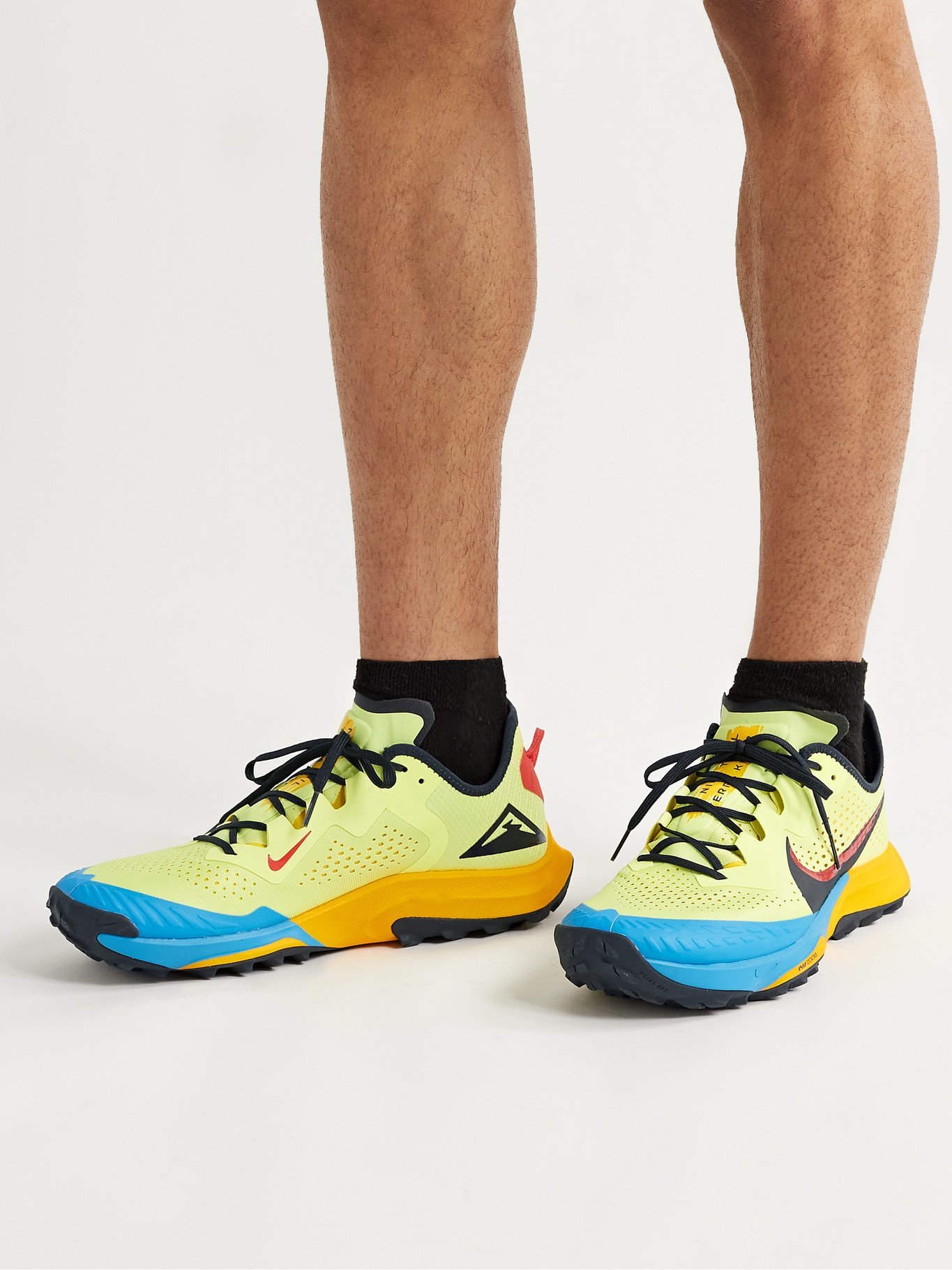 Treatment Extraction paralysis NIKE RUNNING - Air Zoom Terra Kiger 7 Mesh Running Sneakers - Yellow - US  9.5 Nike Running
