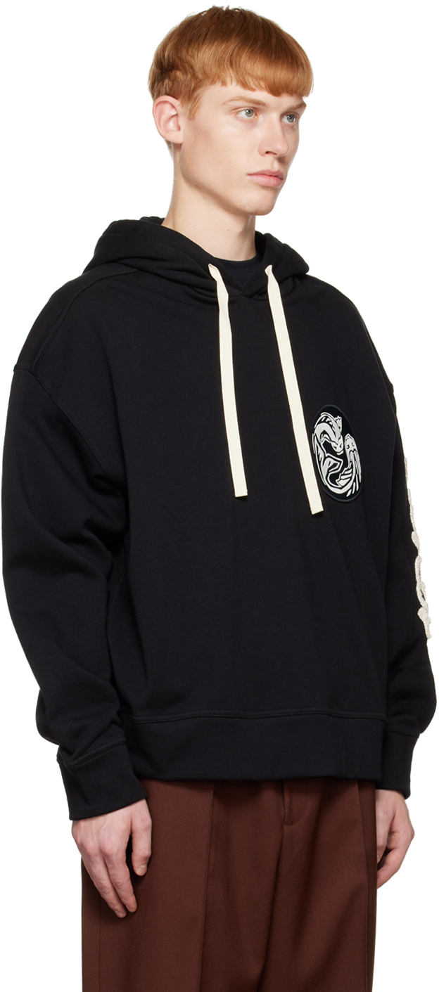 Jil Sander Black Patch Hoodie Jil Sander