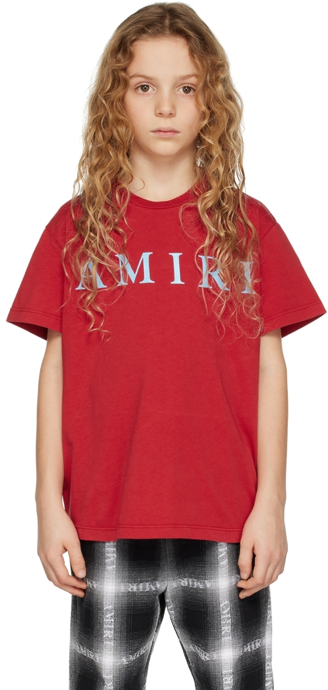 AMIRI Kids Red Bonded T-Shirt Amiri