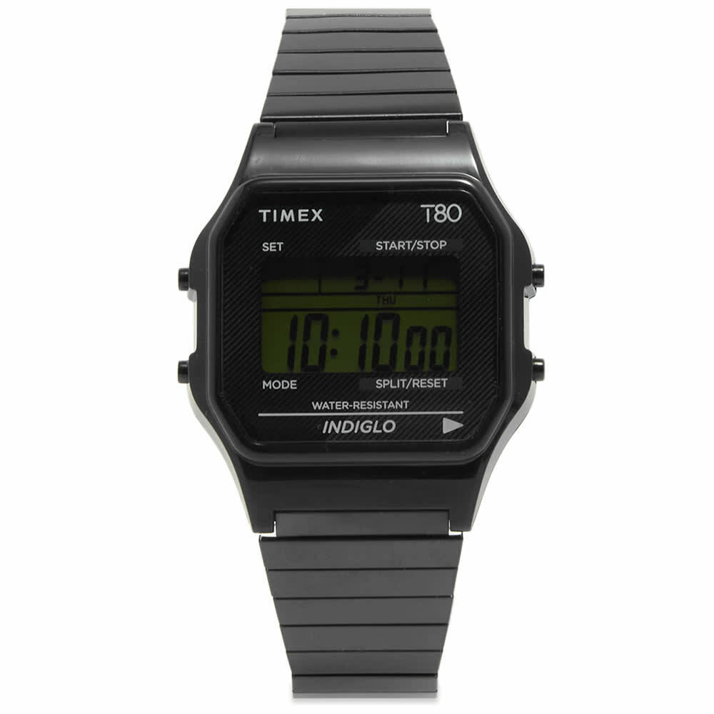 Timex T80 Expansion Band Digital Watch in Black Timex