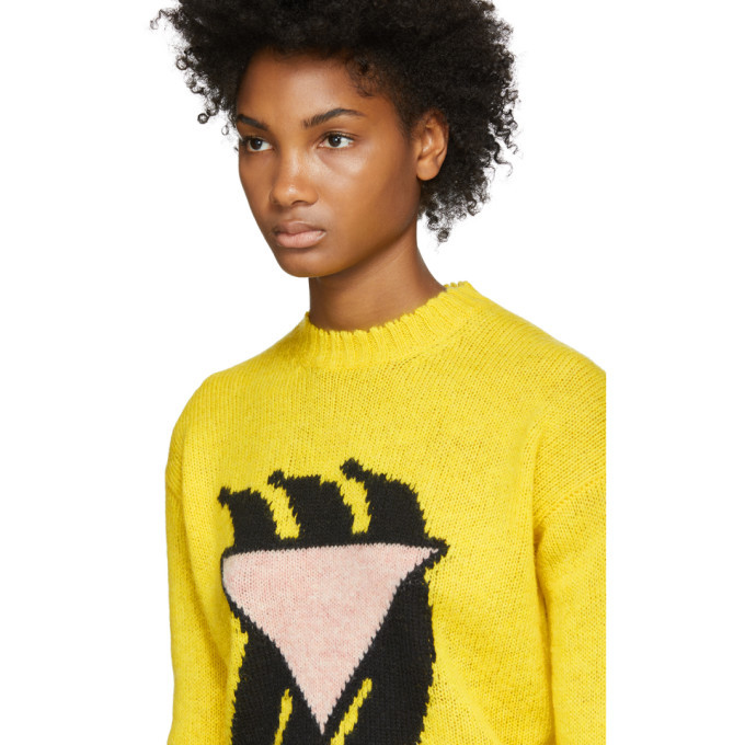 prada yellow sweater