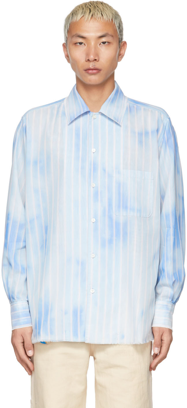 Doublet Blue Bleached Gauze Shirt Doublet