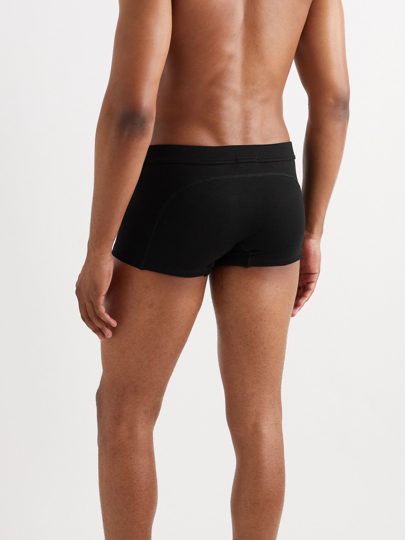 Ermenegildo Zegna - TECHMERINO Wool Boxer Briefs - Black Ermenegildo Zegna