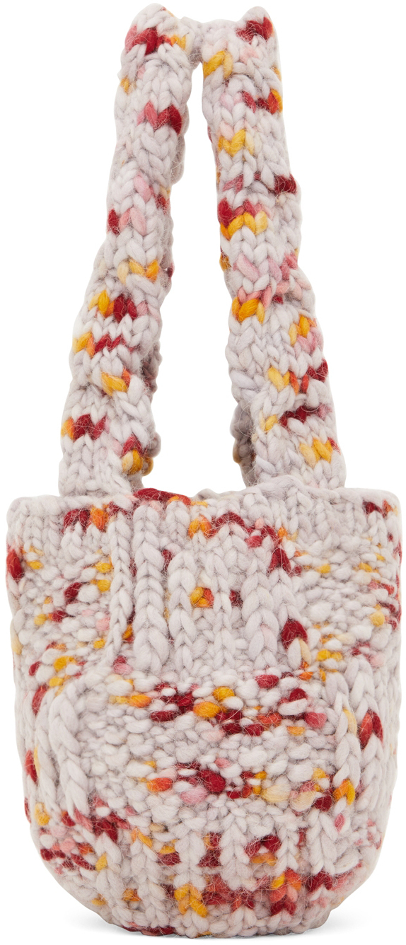 Puppets and Puppets SSENSE Exclusive Grey Mini Knit Bag