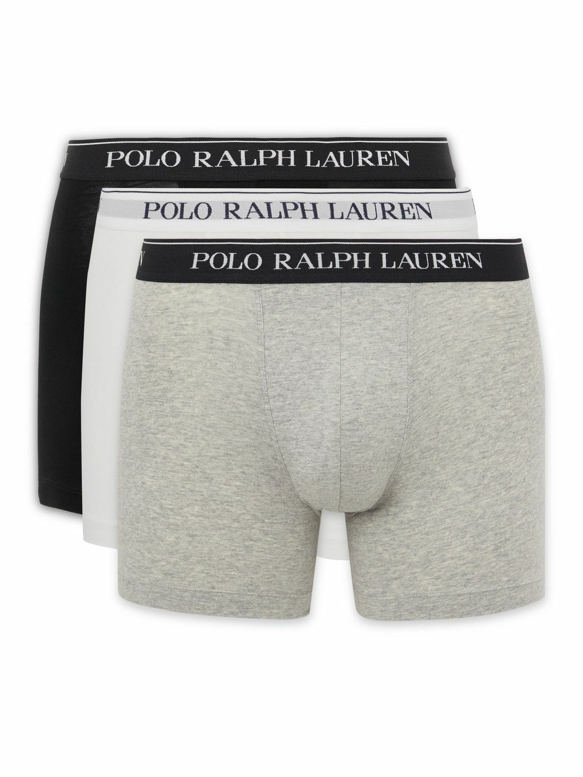 Polo Ralph Lauren - Three-Packs Stretch-Cotton Boxer Briefs - Multi ...