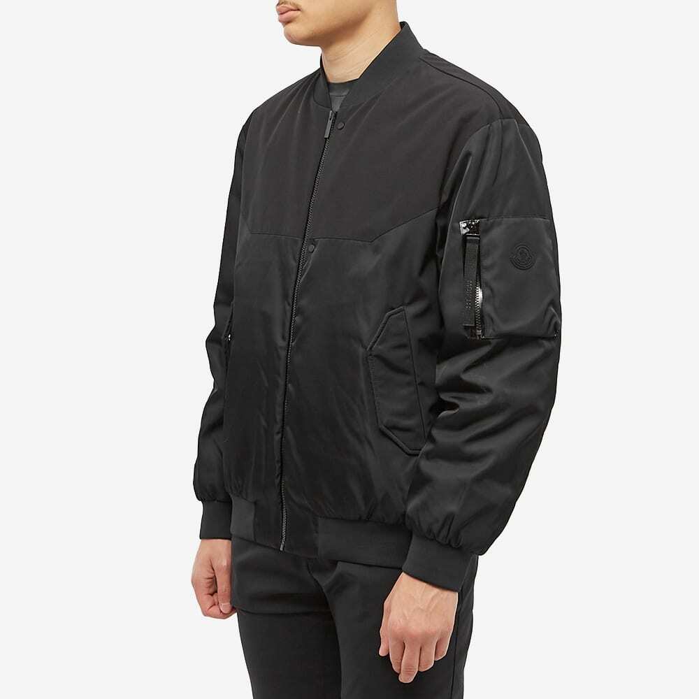 Moncler Men's Towada Mixed Media Bomber Jacket in Black Moncler