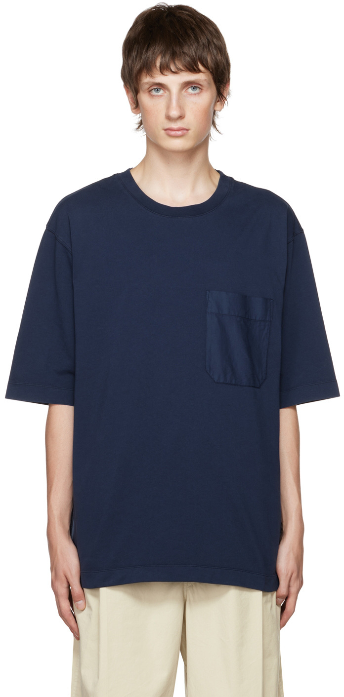 Navy boxy t shirt Clearance