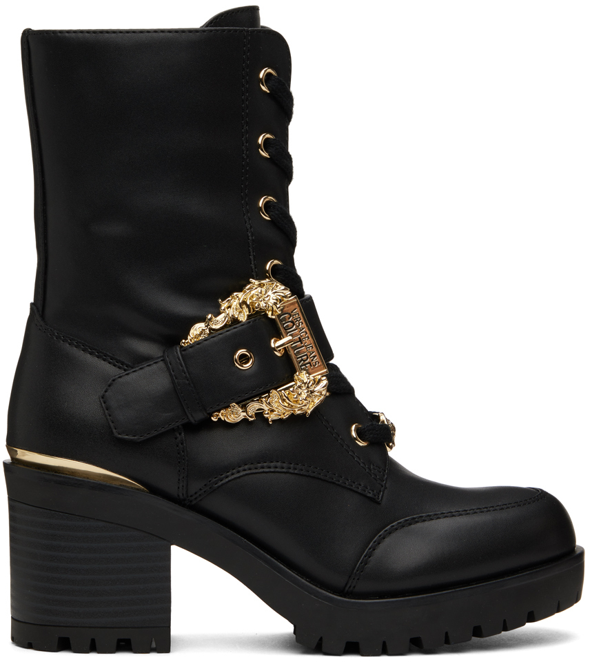 Versace Jeans Couture Black Mia Boots Versace