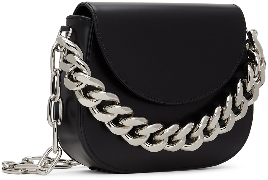 KARA Black Chain Saddle Bag Kara