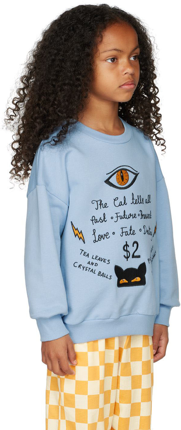 blue cat sweatshirt
