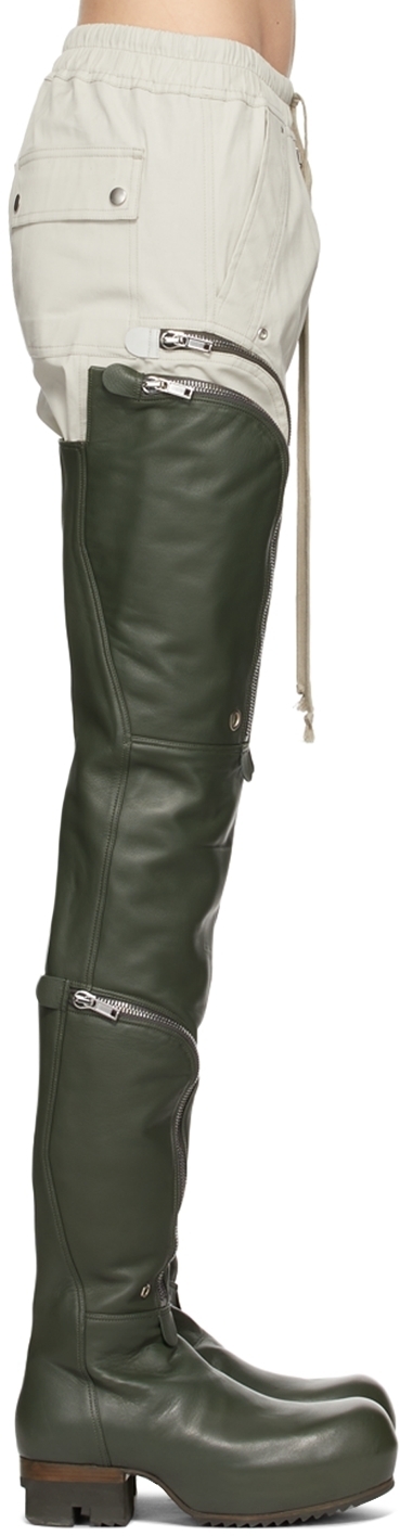 rick owens green boots