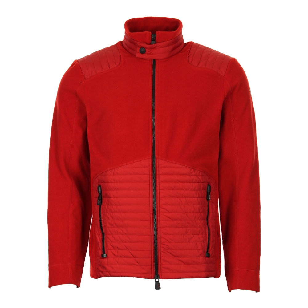Grenoble Fleece Zip Jacket - Red Moncler Grenoble