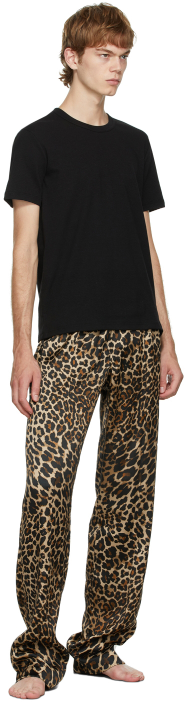 TOM FORD Beige Silk Leopard Lounge Pants TOM FORD