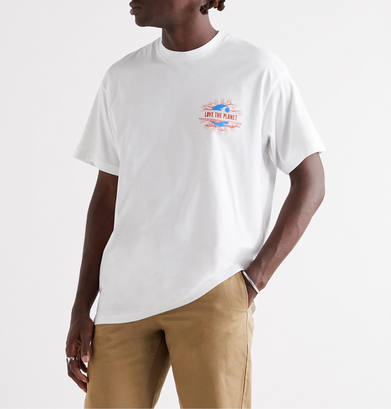 Carhartt WIP - Printed Cotton-Jersey T-Shirt - White Carhartt WIP