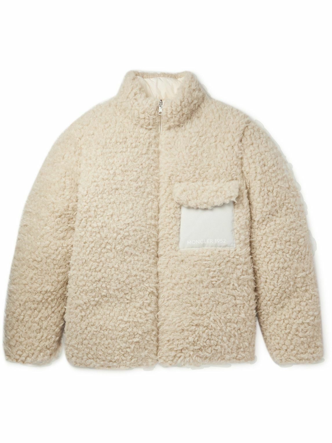 MONCLER 25S SHEARLING AND DOWN JACKET 234
