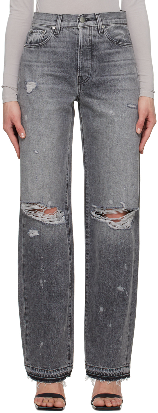 AMIRI Gray StraightLeg Jeans Amiri