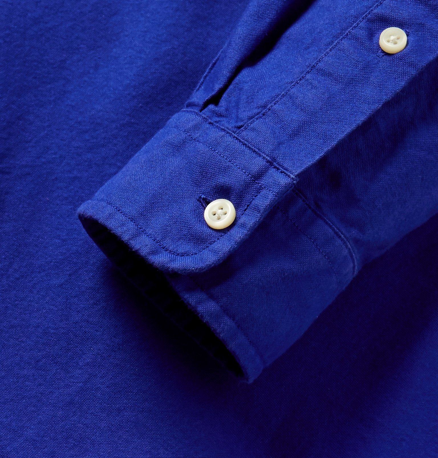 Polo Ralph Lauren - Slim-Fit Button-Down Collar Garment-Dyed Cotton ...