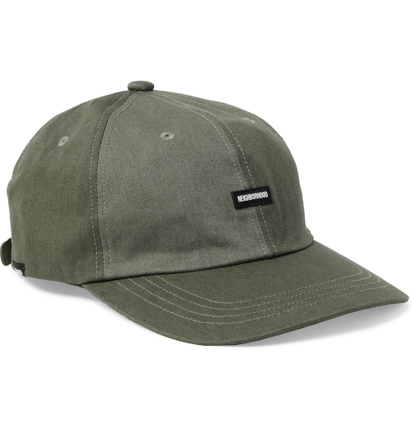 Neighborhood - Logo-Appliquéd Cotton-Twill Baseball Cap - Green ...