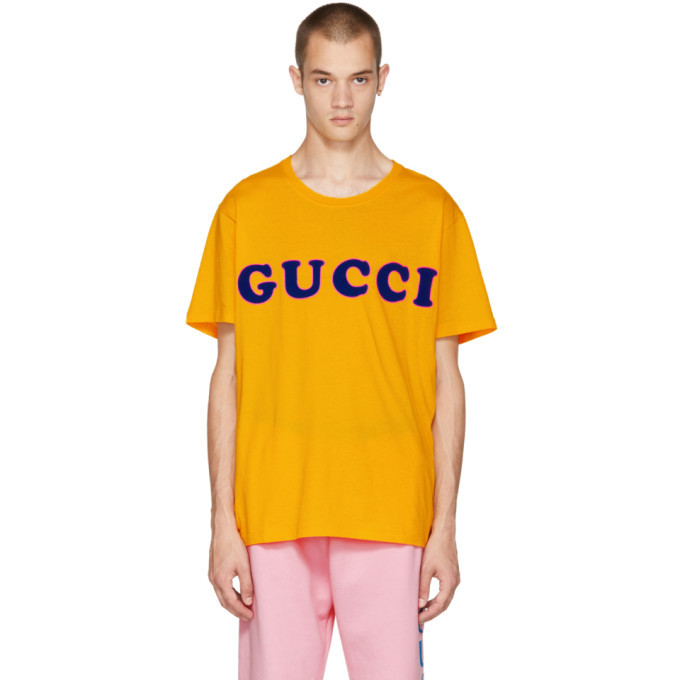 Gucci Yellow Logo Baby T-Shirt Gucci