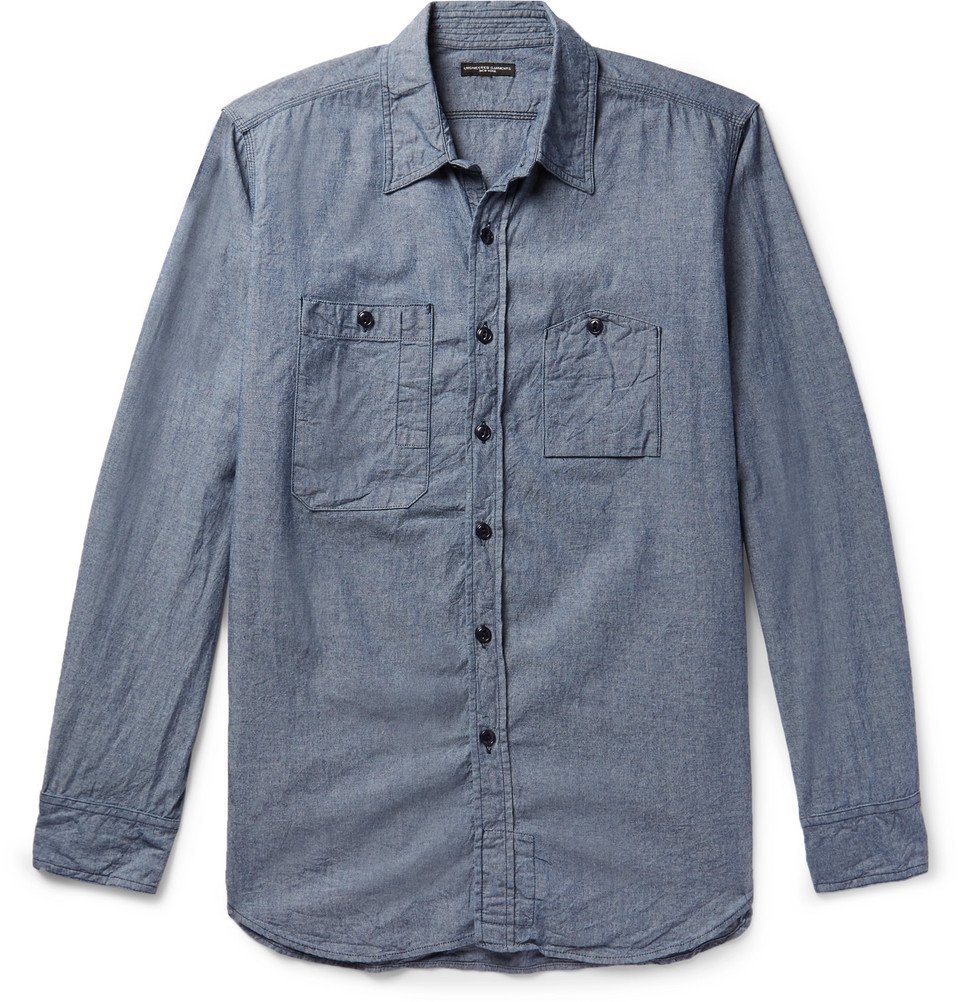 Engineered Garments - Cotton-Chambray Shirt - Men - Indigo Engineered ...