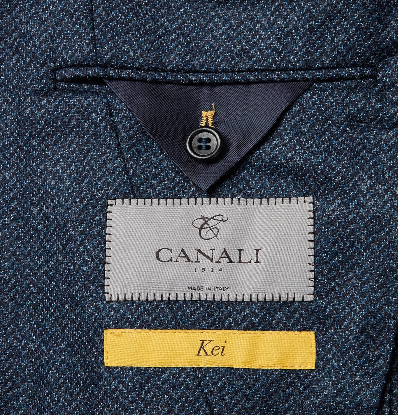Canali - Kei Slim-Fit Unstructured Herringbone Wool Blazer - Blue Canali