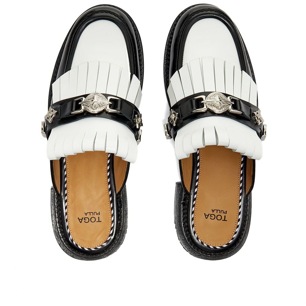 Toga Pulla Women's Slip On Loafer Shoe in White Toga Pulla