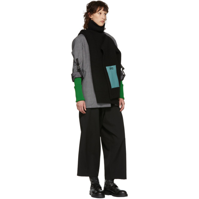 Raf Simons Black Single Panel Patch Turtleneck Raf Simons