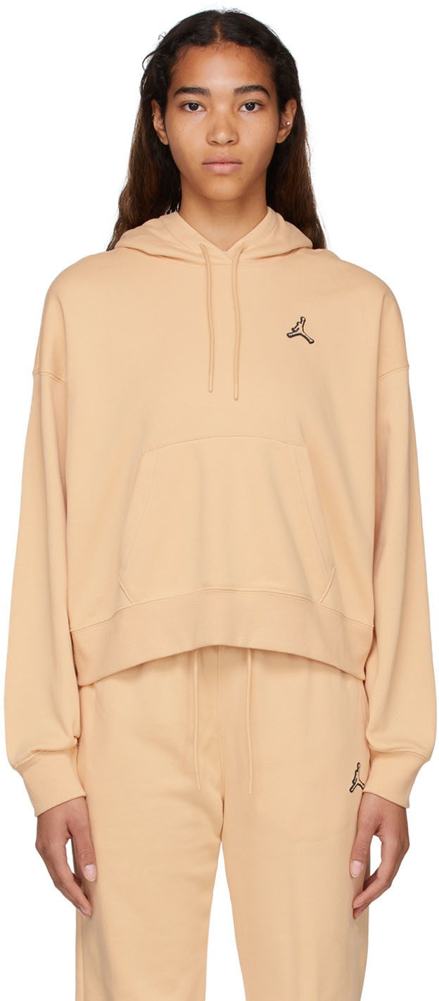 Nike Jordan Beige Cotton Hoodie Nike Jordan Brand