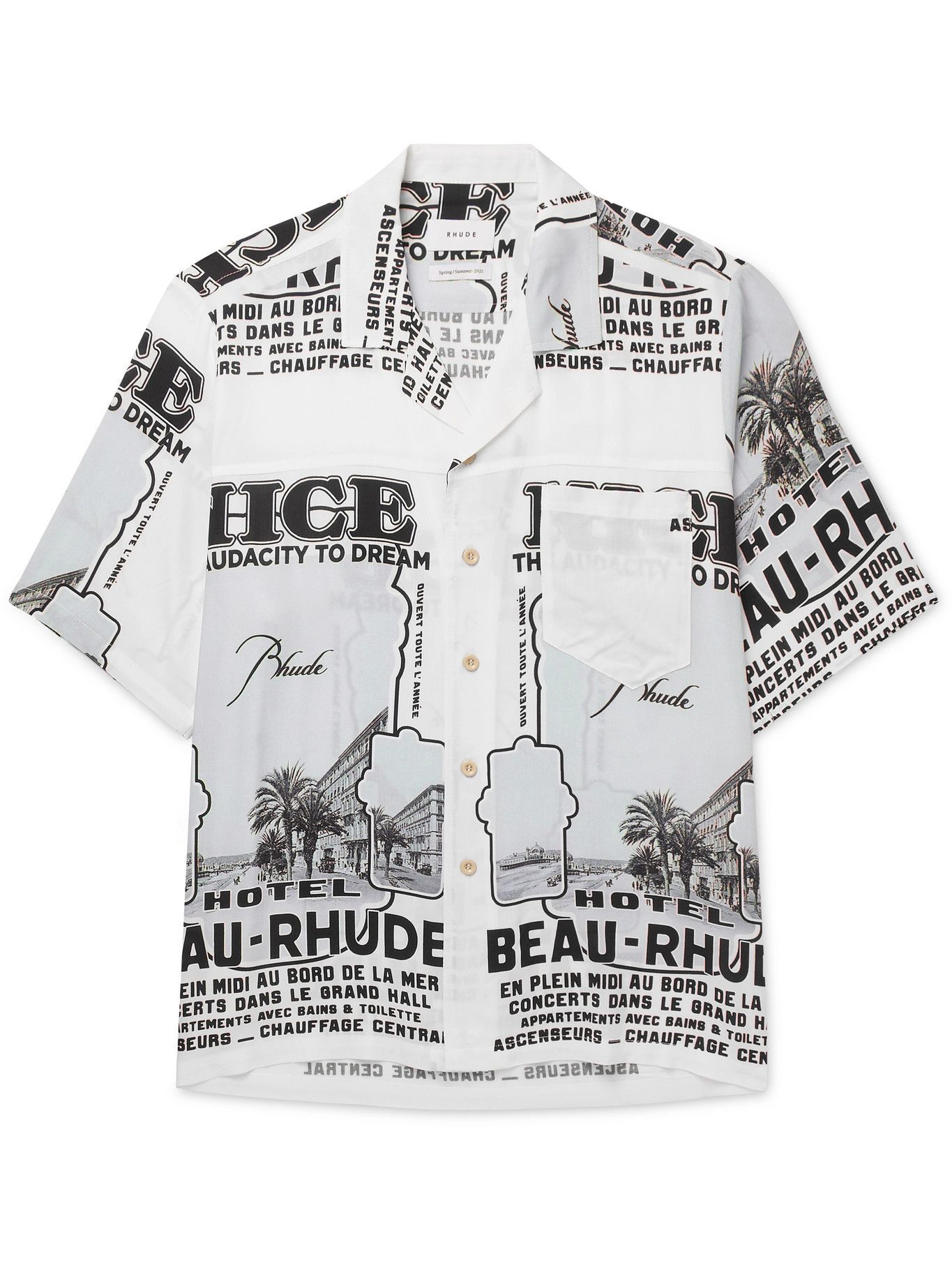 RHUDE - Nice Camp-Collar Printed Woven 