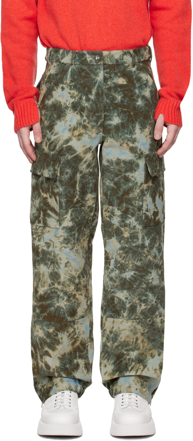 ALTU Green TieDye Cargo Pants Altuzarra