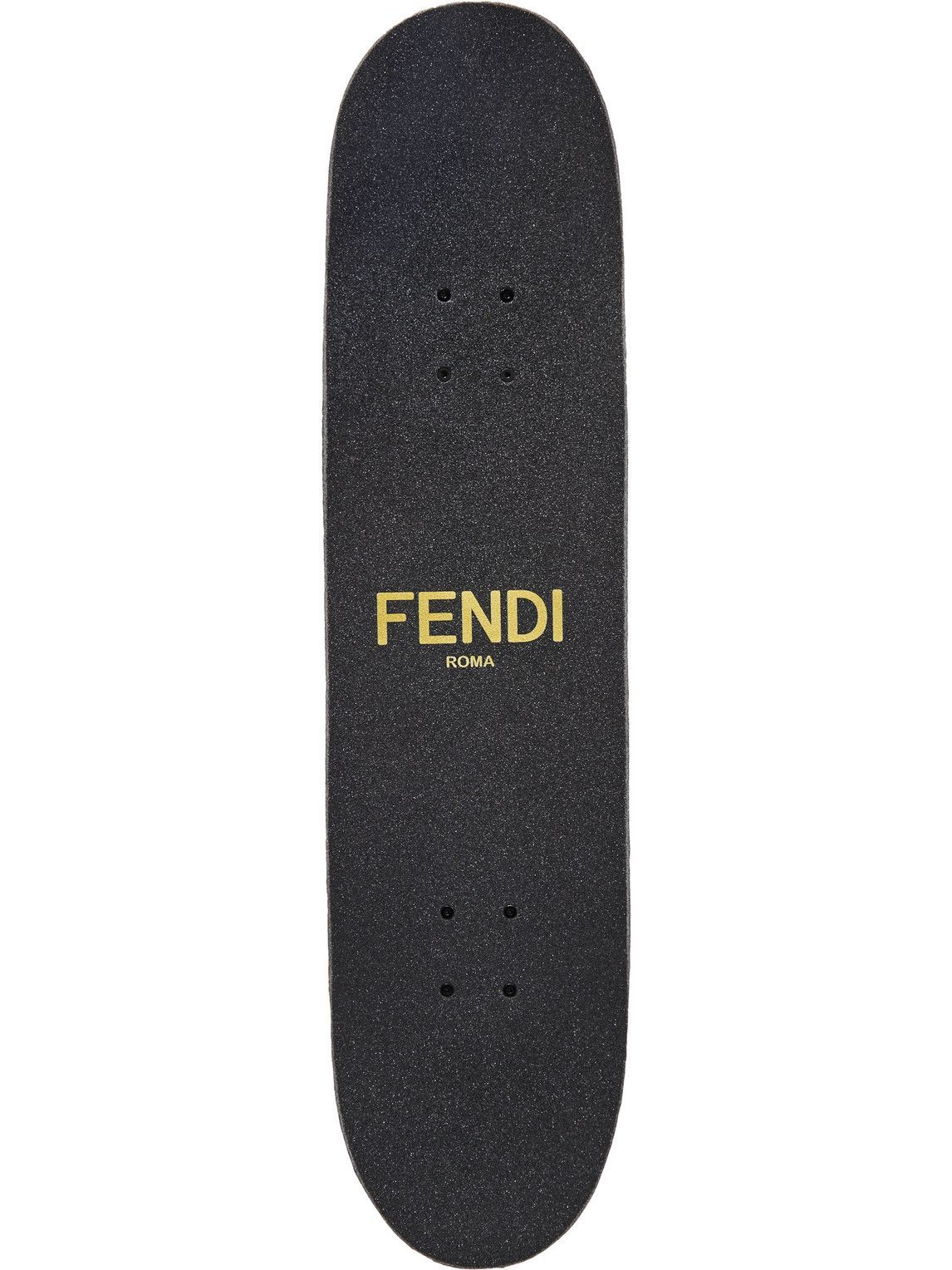 Photo: Fendi - Logo-Print Wooden Skateboard