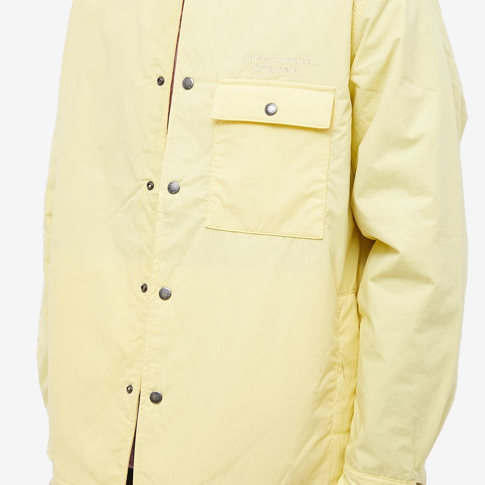 thisisneverthat Men's Quilted Shirt Jacket in Yellow thisisneverthat