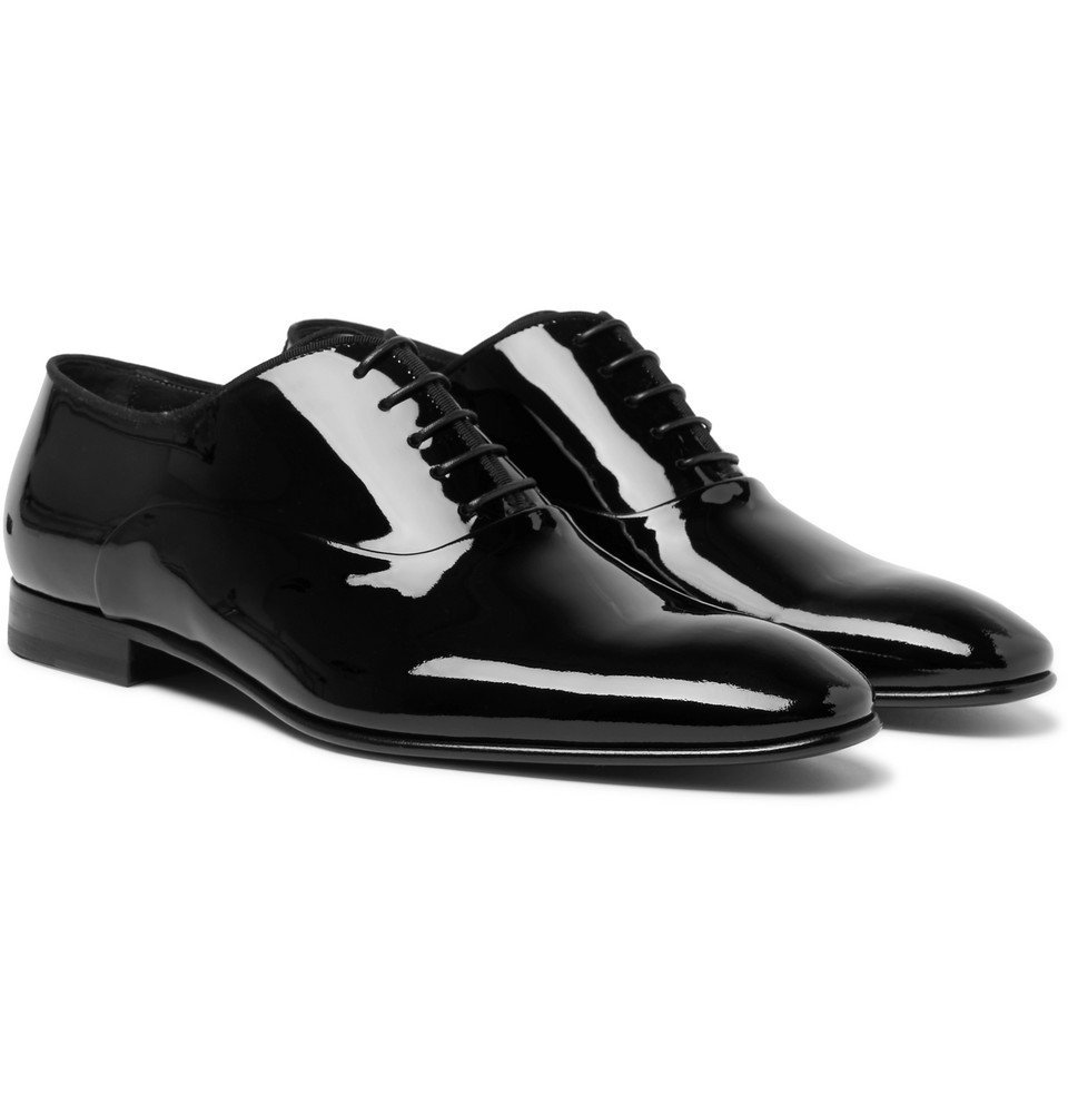 Hugo Boss - Patent-Leather Oxford Shoes 