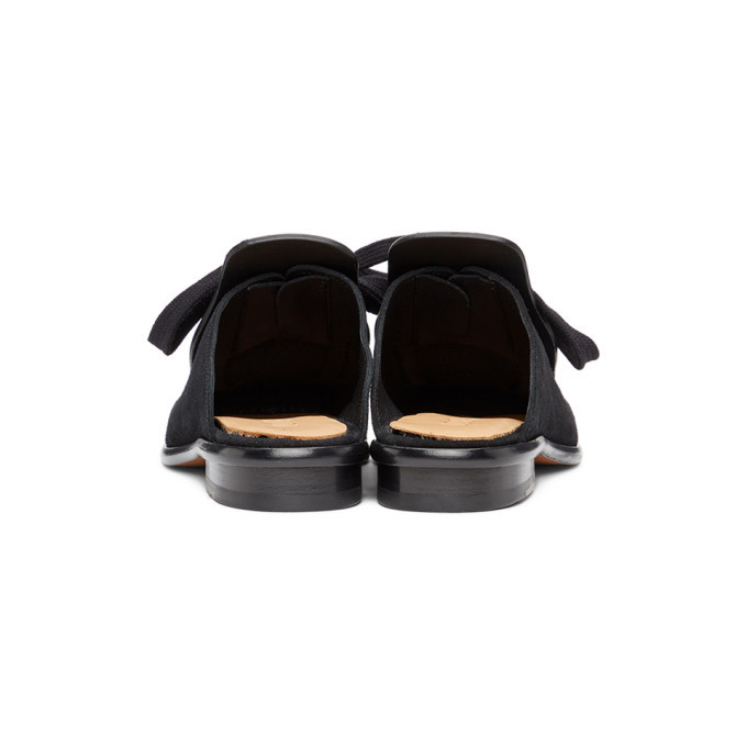 Loewe Black Lace-Up Mules Loewe