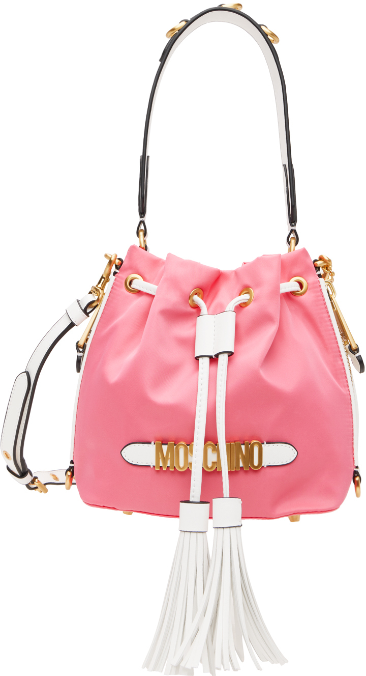 Moschino Pink Drawstring Shoulder Bag Moschino