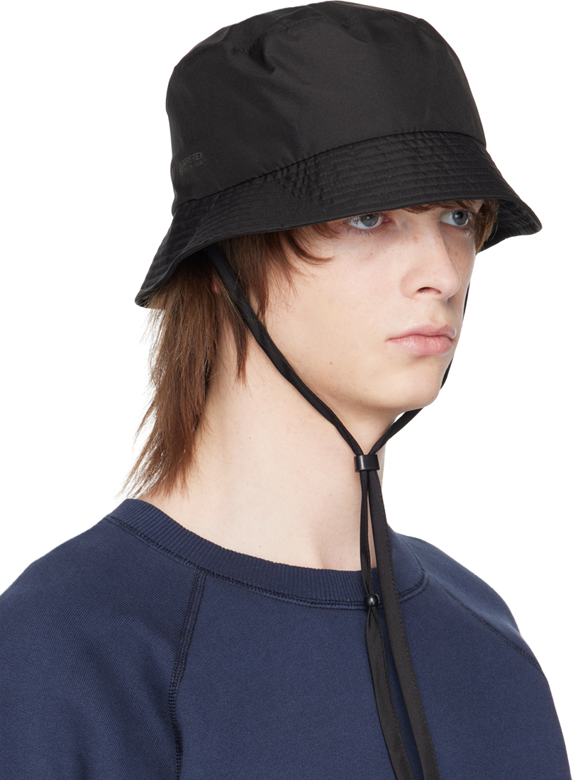 Norse Projects Black Chin Strap Bucket Hat Norse Projects